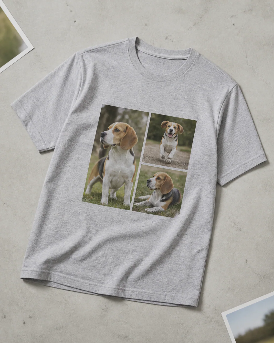 반려동물 티셔츠 실사 제작 예시 3